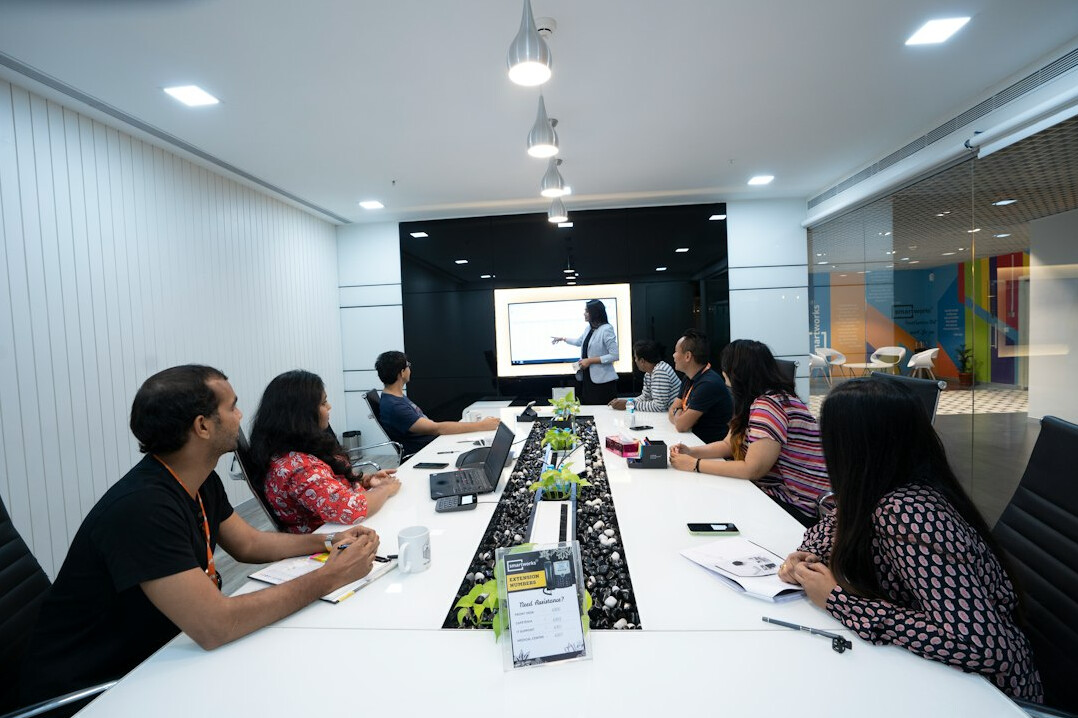business meeting with experts